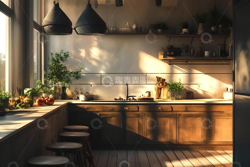 高清大图下载【趣麦麦图】厨房一角_4