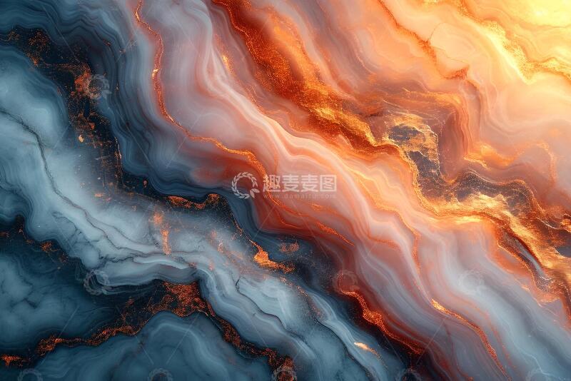 高清大图下载【趣麦麦图】抽象水墨大理石纹理背景_1