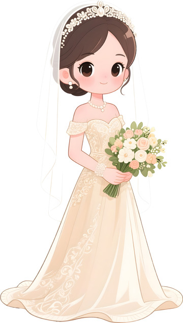 香槟色婚礼新娘
