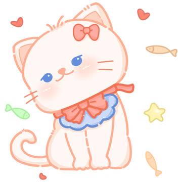 卡通Q版小猫咪
