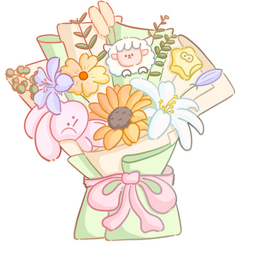 Q版鲜花插画