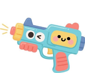 AICG免抠儿童卡通激光枪