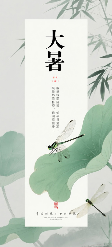 节气海报大暑
