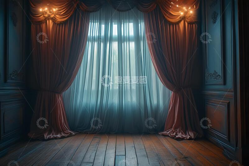 高清大图下载【趣麦麦图】窗帘的全画幅镜头_7