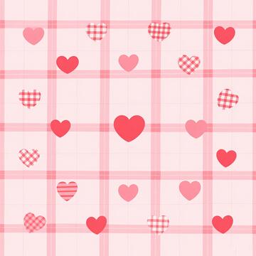 网格爱心爱情图案