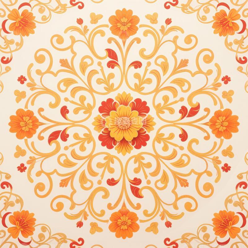 高清大图下载【趣麦麦图】欧式花朵图案