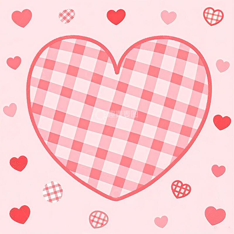 高清大图下载【趣麦麦图】热情浪漫心形图案