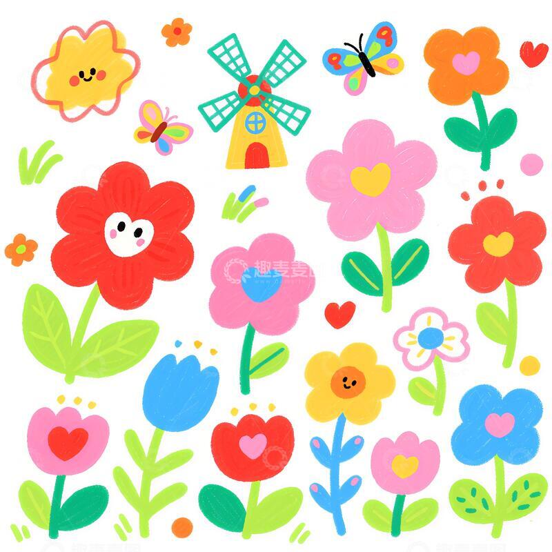 高清大图下载【趣麦麦图】可爱卡通图案