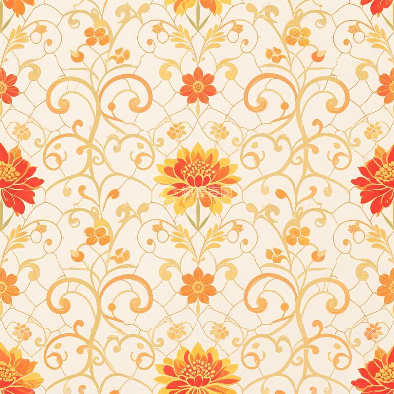 高清大图下载【趣麦麦图】欧式花纹图案1