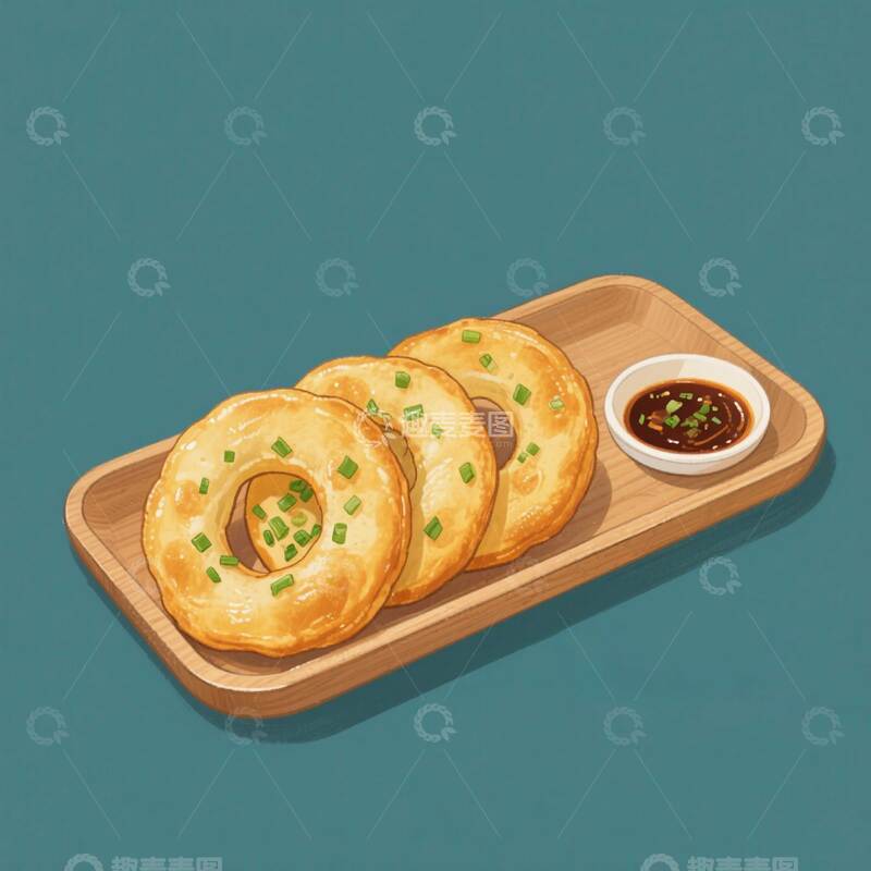 高清大图下载【趣麦麦图】 葱油粑粑    街头  美食    