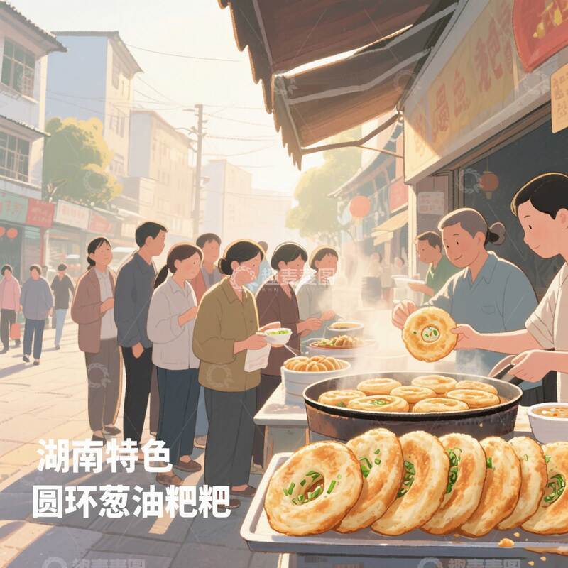 高清大图下载【趣麦麦图】 葱油粑粑    小吃   美食    