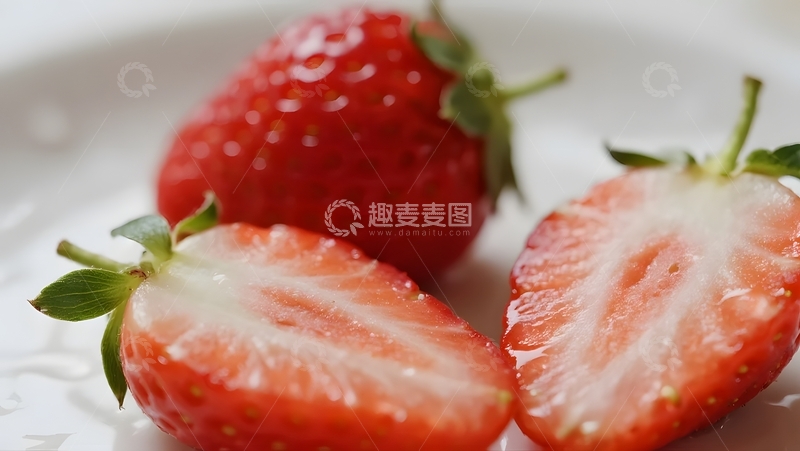 高清大图下载【趣麦麦图】清甜诱惑水润草莓