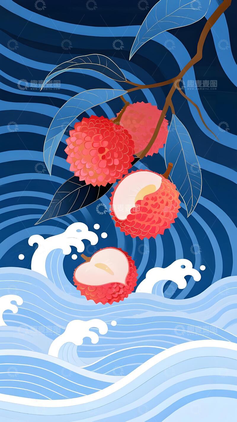 高清大图下载【趣麦麦图】荔枝鲜果 水润果肉 晶莹剔透