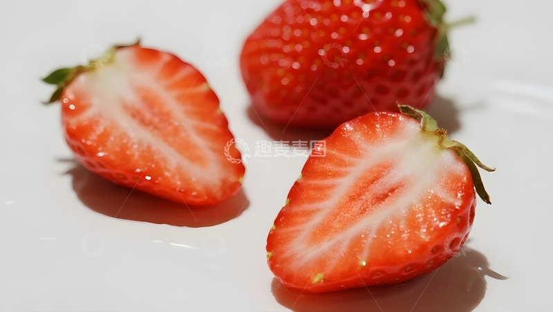 高清大图下载【趣麦麦图】水润诱人态鲜草莓