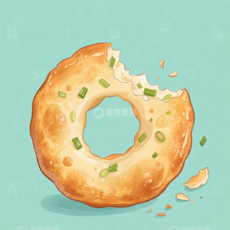 高清大图下载【趣麦麦图】 葱油粑粑    外脆   早餐    