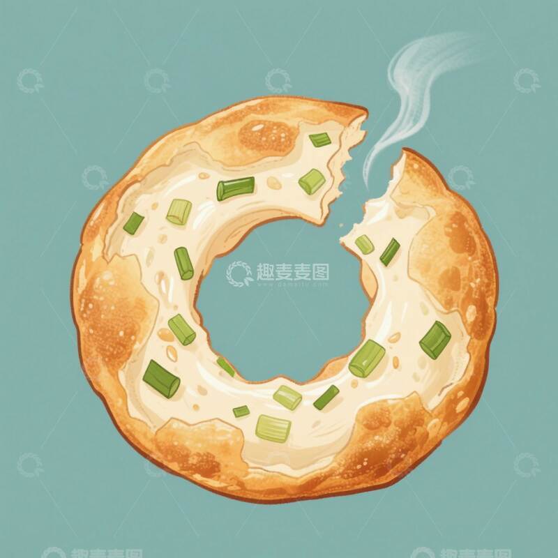 高清大图下载【趣麦麦图】 葱油粑粑    街头   小吃  