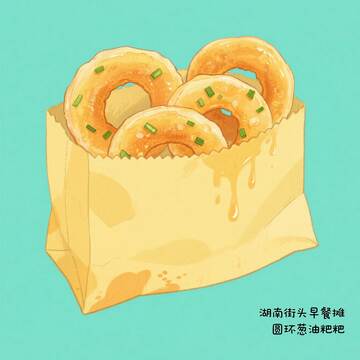  葱油粑粑    街头   葱香    