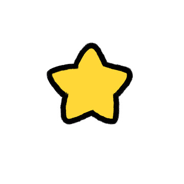 手绘卡通可爱星星装饰素材