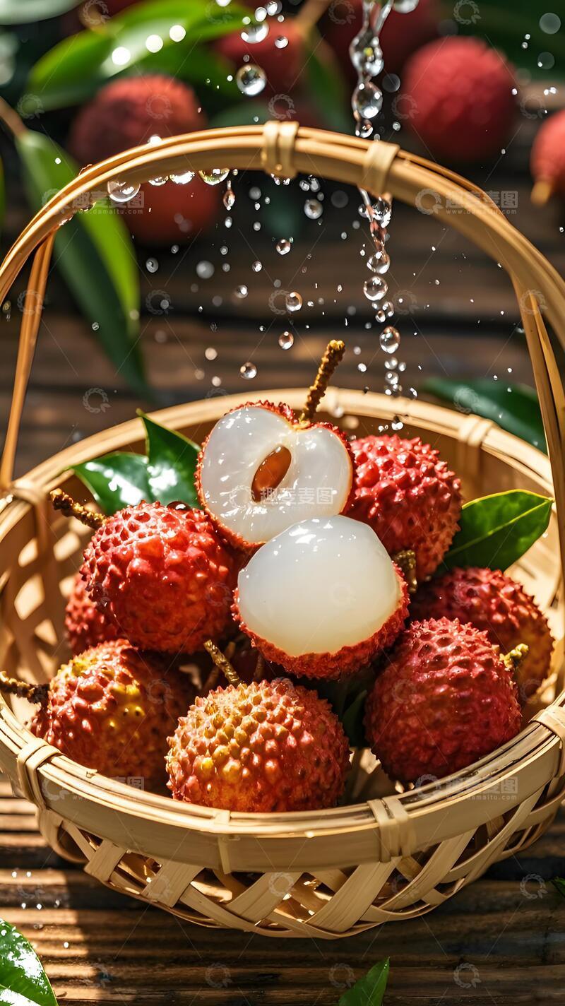 高清大图下载【趣麦麦图】荔枝垂枝，舌尖清甜序章开启