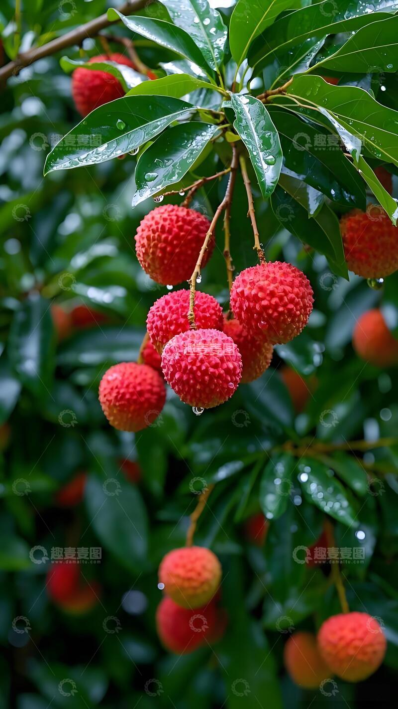 高清大图下载【趣麦麦图】荔枝鲜果 水润果肉 美食海报素材 