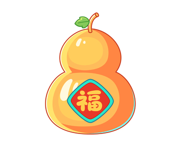 卡通葫芦插画
