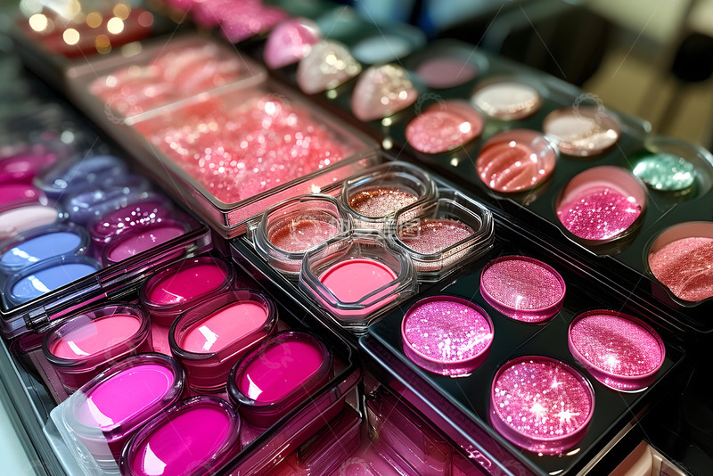 高清大图下载【趣麦麦图】化妆台上各种颜色的指甲油_2