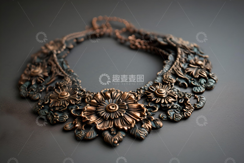 高清大图下载【趣麦麦图】古董风格项链_1