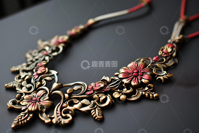 高清大图下载【趣麦麦图】古董风格项链_5