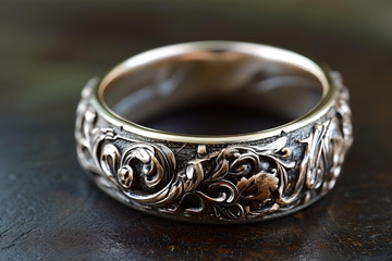 复古花纹戒指_7