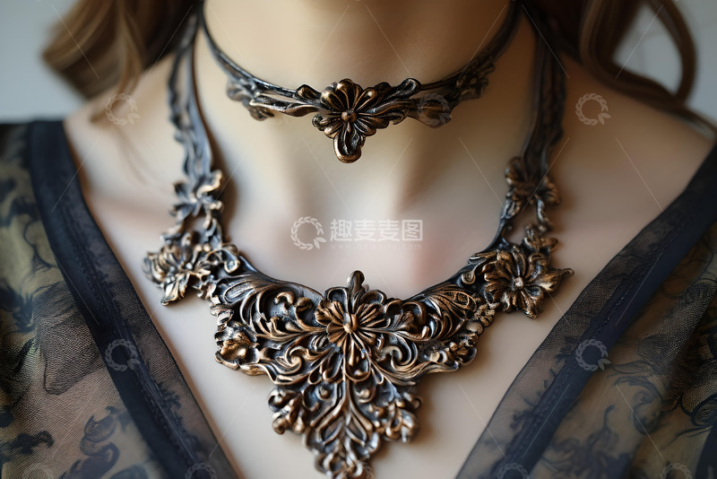高清大图下载【趣麦麦图】古董风格项链_3