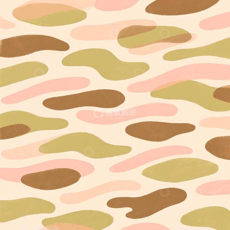 高清大图下载【趣麦麦图】简约迷彩服图案