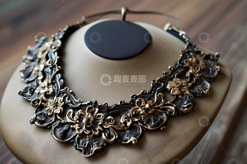 高清大图下载【趣麦麦图】古董风格项链_4