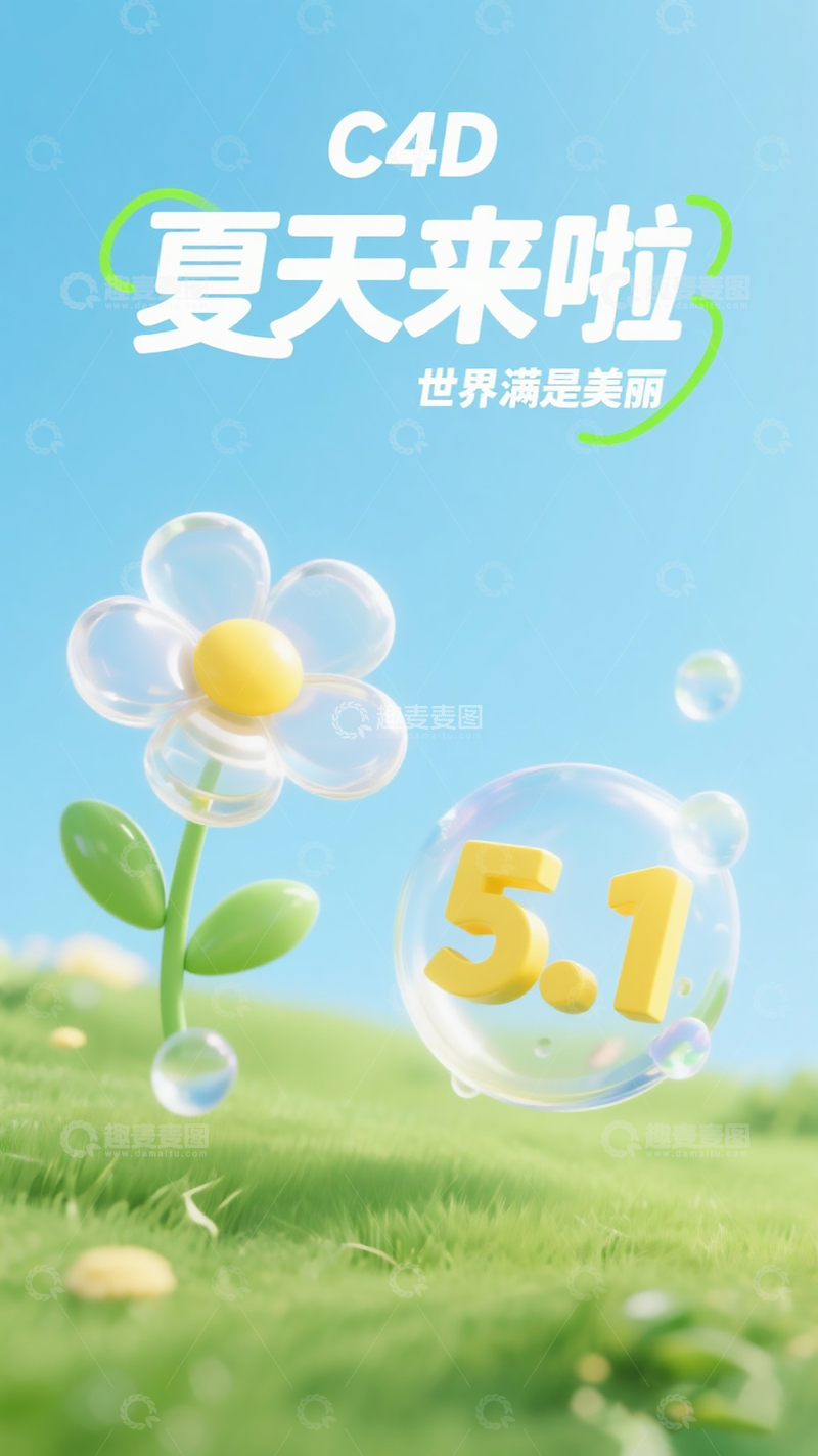 C4D海报夏天来啦