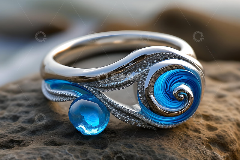 高清大图下载【趣麦麦图】海洋漩涡戒指_6