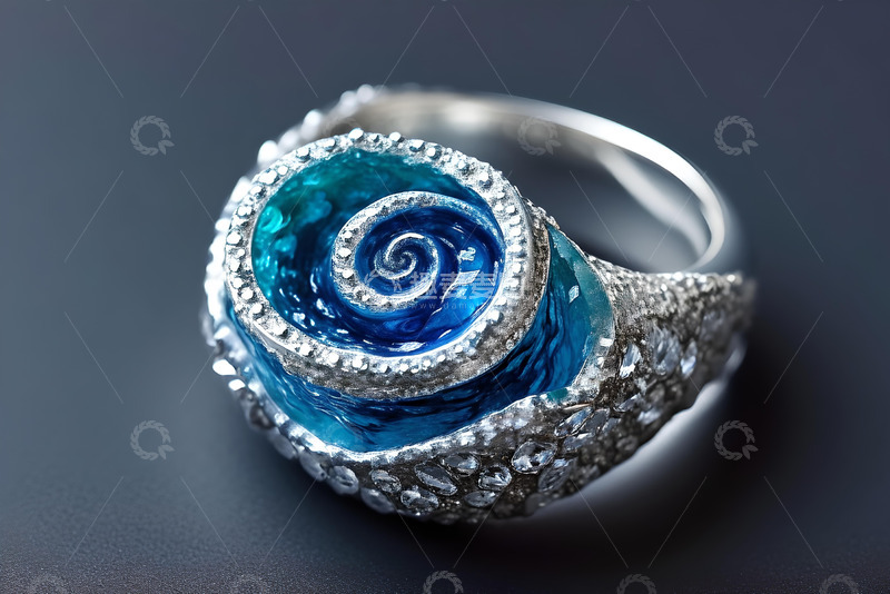 高清大图下载【趣麦麦图】-海洋漩涡戒指_7