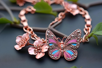 蝴蝶双栖项链_6