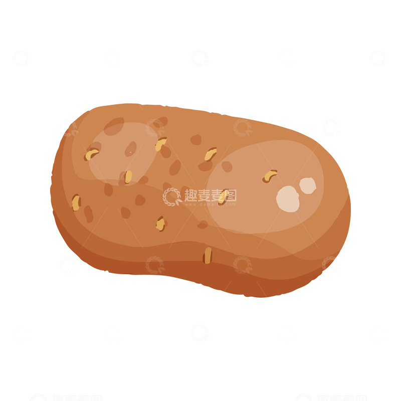 源文件下载【趣麦麦图】-彩绘临摹蔬菜食材土豆马铃薯果实