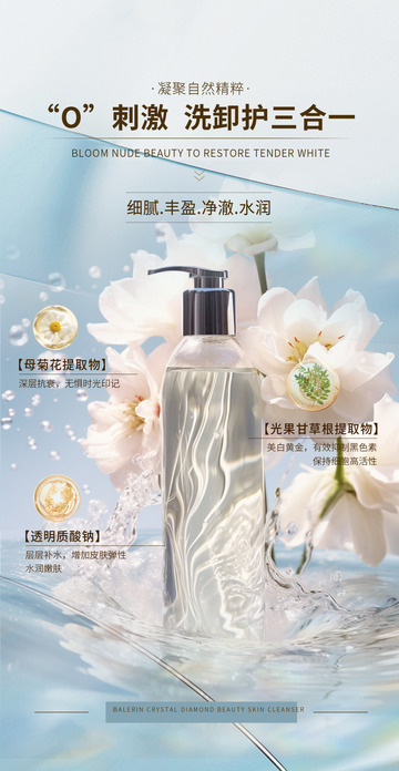 护肤品促销优惠活动海报