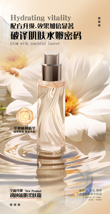 化妆品护肤品促销优惠活动海报1234