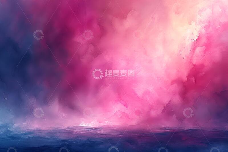 高清大图下载【趣麦麦图】充满活力的粉红色水彩画背景_5