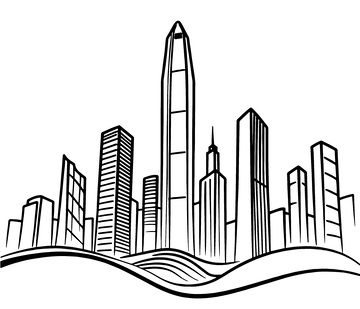 线稿深圳大厦