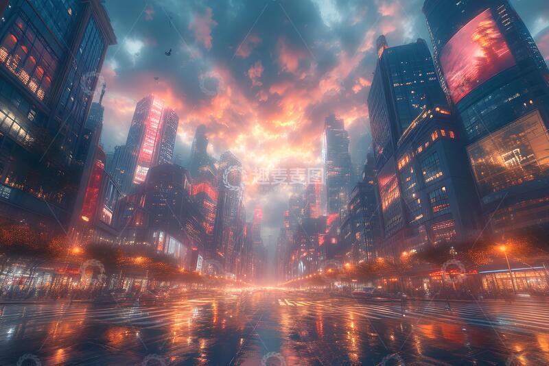 高清大图下载【趣麦麦图】城市广场_3