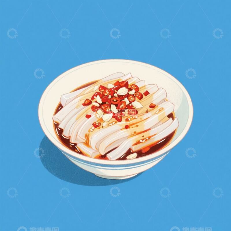 刮凉粉  酸辣  小吃