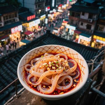 刮凉粉  凉粉  爽口