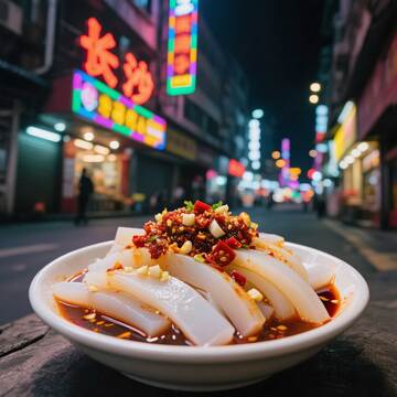 凉粉 特色  爽口