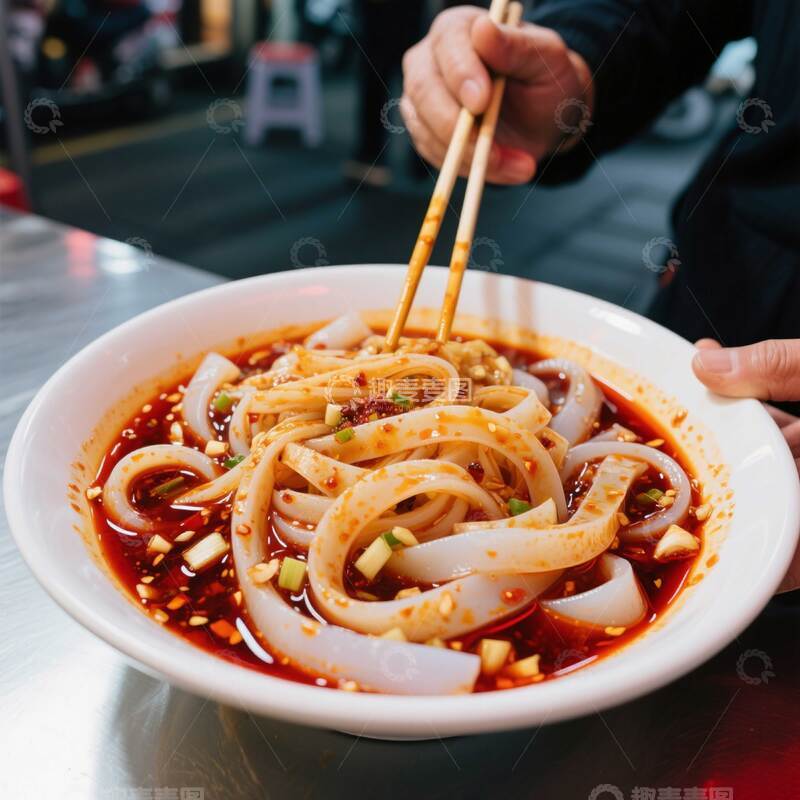 刮凉粉  酸辣 湖南