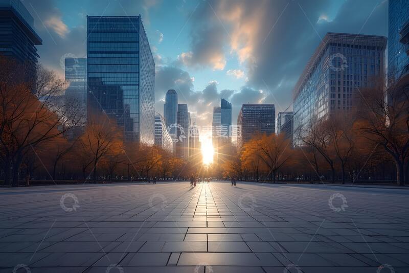 高清大图下载【趣麦麦图】城市广场一角望京公园_4