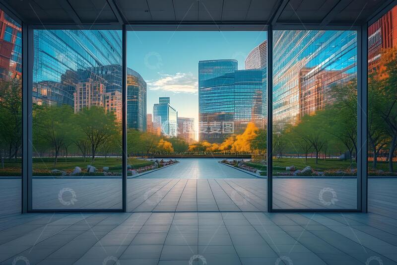 高清大图下载【趣麦麦图】城市广场一角望京公园_6