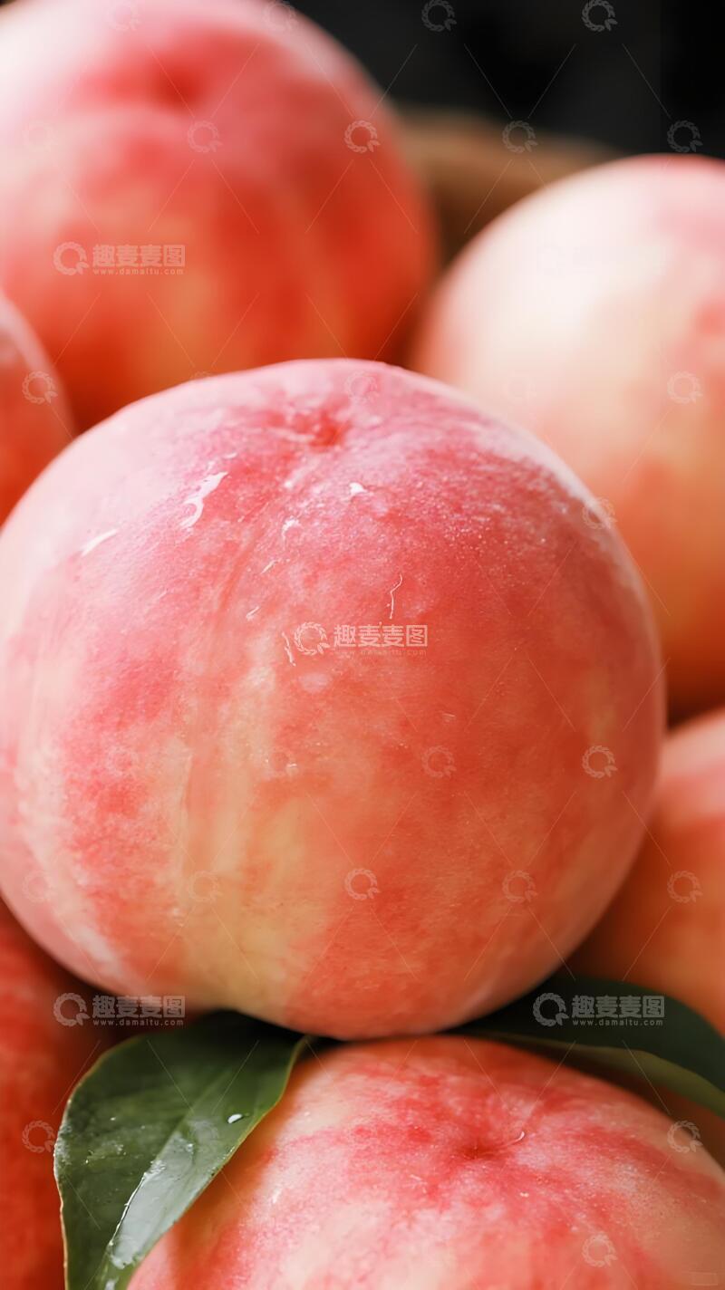 高清大图下载【趣麦麦图】鲜嫩多汁水蜜桃篮特写4