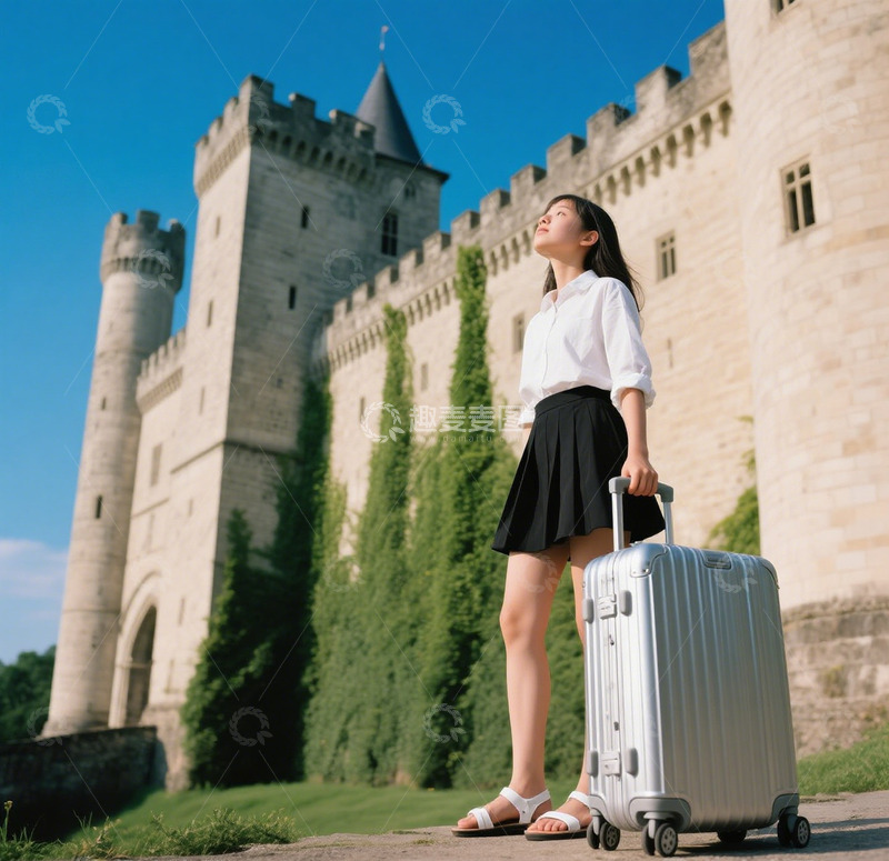 高清大图下载【趣麦麦图】毕业出国旅游